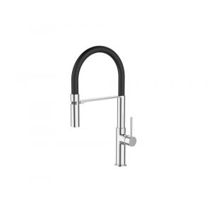 Mitigeur &eacute;vier haut douchette c&egrave;dre chrome