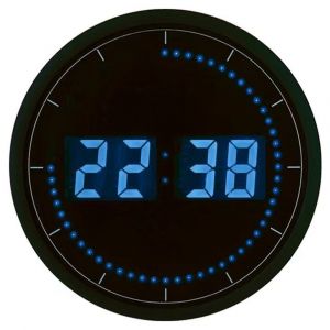 Horloge LED - Bleue - 30cm - Orium