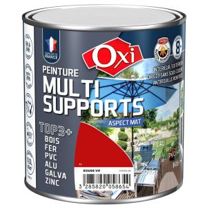 Peinture Multi-support Top 3+ - Mat - Rouge vif RAL3020 - 2.5L