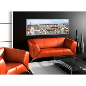 Sticker Autocollant Décoratif Paysage Paris Tour Eiffel Notre Dame 60cm x 150cm: Décorez votre Maison avec ce Magnifique Tableau!