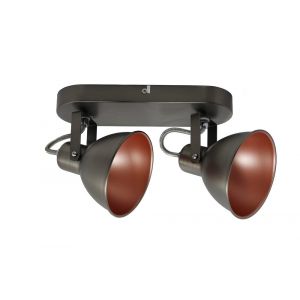 Plafonnier D&eacute;troit - Argent mat - 40W