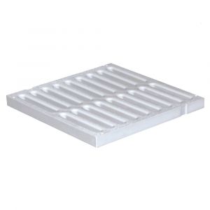 Grille de sol pvc anti-choc 30x30 gris
