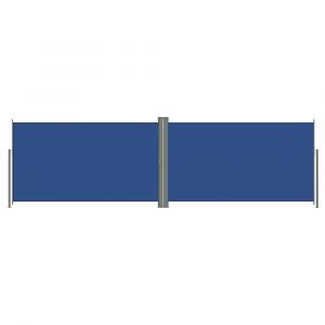 Auvent paravent store brise-vue latéral rétractable de patio jardin terrasse balcon protection visuelle écran 180 x 600 cm bleu 02_0007145