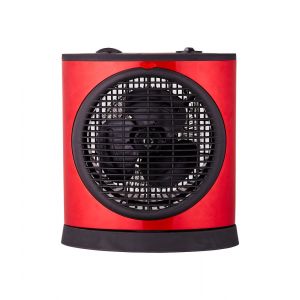 Radiateur soufflant extra-plat oscillant - Rouge - 2000W