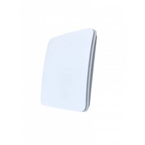 Bouche VMC design carr&eacute;e coloris blanc AUREA (sans manchette) - Diam&egrave;tre (mm): 80