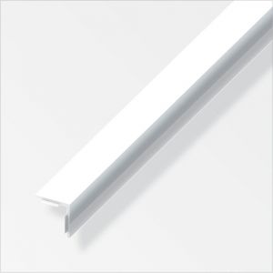 Cornière Adhésive 20x20x1.5mm PVC blanc brillant 2.5m