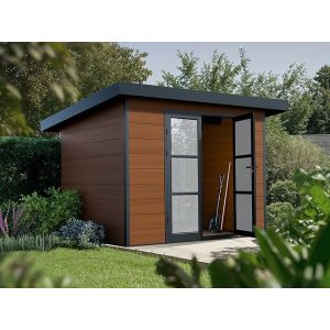 Abri de Jardin Composite ALMA - 7m2 - Brun - Cabane de jardin