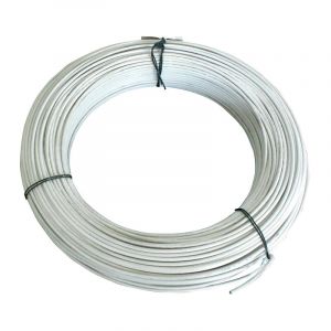 Fil de tension plastifié blanc diamètre 2.8mm rouleau de 100m