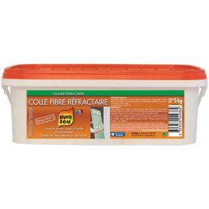 Colle fibre refractaire seau de 5 kg