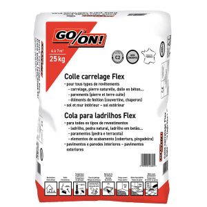 Colle carrelage Flex Intérieur & extérieur 45x45 Gris Sac 25 kg