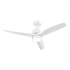 Ventilateur plafonnier r&eacute;versible et lumineux 140 cm blanc &agrave; t&eacute;l&eacute;commande - AXELAIR - VPA140