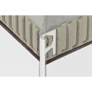 Profilé de finition pour revêtements muraux JOLLY P - Blanc brillant - Hauteur 10 mm - Lg 2.5 M