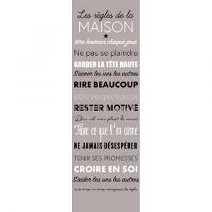 Toile Susp 30X97 Regle Maison