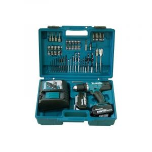 Makita – Perceuse Visseuse 13mm 18v Li-ion 2x3ah + Coffret 71 Accessoires – Ddf453rfx1