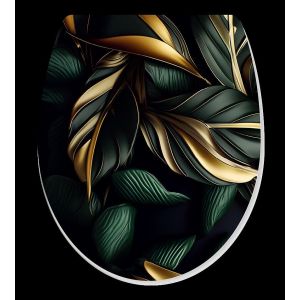 Abt thermodur decore feuille vert/or fcd1b