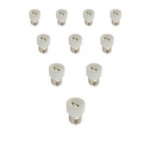 Adaptateur E27 vers GU10 - Lot de 10