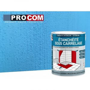 Etancheite sous carrelage, douche, salle de bain, cuisine, pièce humide - Resine d'imperméabilisation, protection à l'eau PROCOM 10 litres