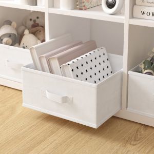 Panier intissé - Blanc coton - S