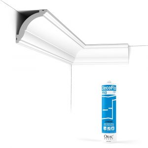 Pack 10 mètres Corniches Plafond CX100 avec colle - Orac x Cimaises-et-plus - 7x