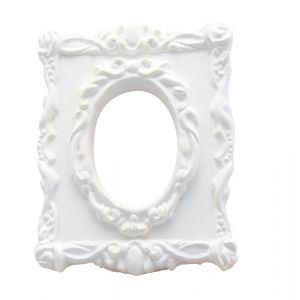 1 platre cadre rectangle baroque + fenêtre ovale