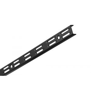 crémaillère double noire 200 cm