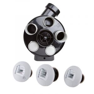 AXELAIR - Kit Hygro A VMC simple flux hygroréglable PENTA ES + 3 bouches électriques - KHAEST5160