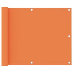 Écran de balcon brise pare vue protection confidentialité 75 x 600 cm tissu oxford orange 02_0010302