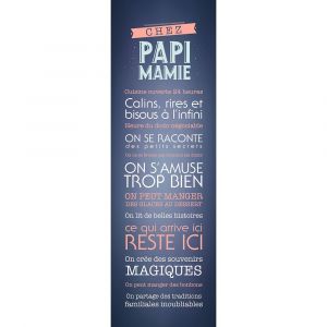 Toile Susp 30X97 Chez Papi Ma