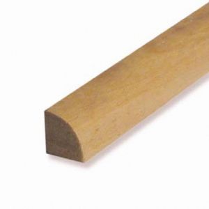 Quart-de-rond bois exotique Blanc 9x9mm L.2.28m