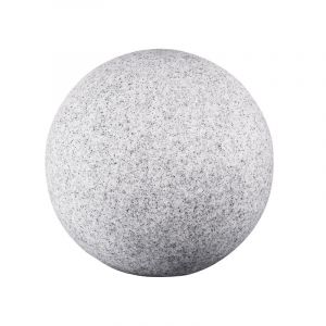 Luminaire de jardin imitation pierre - Boule 30cm - IP65 - Granite