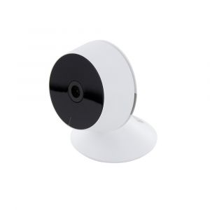 Caméra de surveillance intérieure Wi-Fi 1080p - vision 90° - micro SD 128Go - Blanc et Noir - Chacon