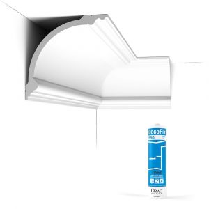 Pack 10 mètres Corniches Plafond C338 avec colle - Orac x Cimaises-et-plus - 18