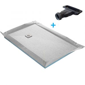 Receveur de douche à carreler ultra plat 150 x 100 cm x 22 mm