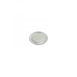 Spot Encastr&eacute; Kaci 70 R-b - 3w - Rond - Aluminium Blanc Mat - Fixation Par Lamelles - Avec Ampoule