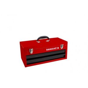 Caisse à outils métallique à 2 tiroirs, 523 mm x 257 mm x 247 mm