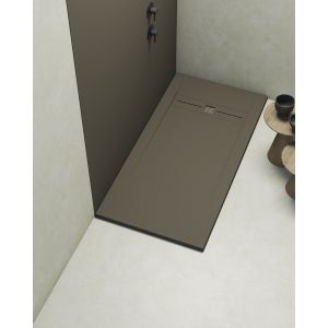 Receveur de douche extraplat rectangulaire gris 90x180 cm Gneis