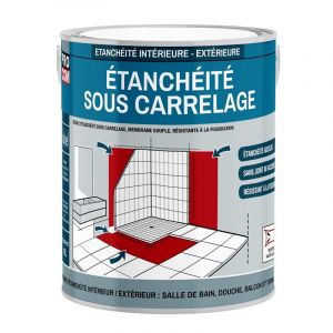 Etancheite sous carrelage, douche, salle de bain, cuisine, pièce humide - Resine d'imperméabilisation, protection à l'eau PROCOM 2.5 litres