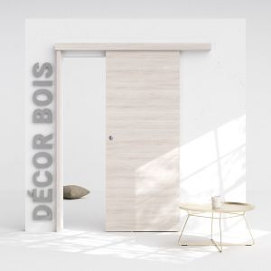 Porte Coulissante avec Rail - Oslo 83 cm - Avec butée