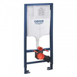 Grohe Pack WC Bâti-support + WC Roca Inspira onyx sans bride fixations invisibles + Abattant + Plaque noire (RapidSLInspiraO-KF0)
