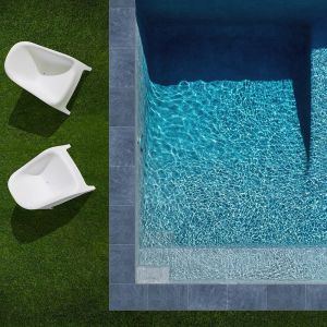KIT COMPLET / Margelles pour piscine 10x5m en Pierre Bleue Vietnam (+ colle, joint, hydrofuge ...)