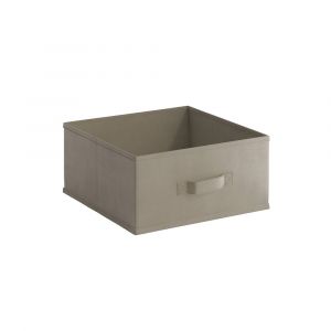 Panier de rangement intissé - Taupe - S