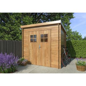 Abri Bois Zoe 2 Monopente r&eacute;versible - 3,8m2 AUTOCLAVE