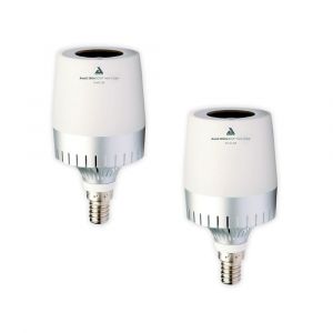 Lot de 2 ampoules LED E14 Bluetooth + enceinte avec télécommande - Chacon