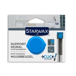 Support mural pour balai clic syst&egrave;me