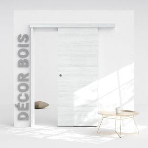 Porte Coulissante avec Rail - Helsinki 83 cm - Avec butée