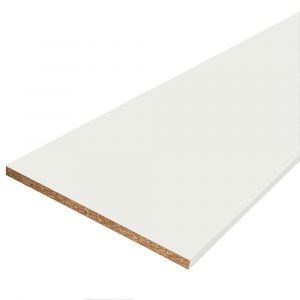 Tablette m&eacute;lamin&eacute;e blanche 250x50x1.8cm