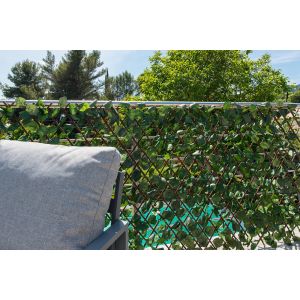 Treillis Osier avec feuilles artificielles 1 x 2 m extensible