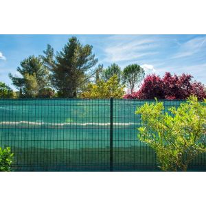 Brise vue Maille tiss&eacute; vert 80gr/m2 1x3m