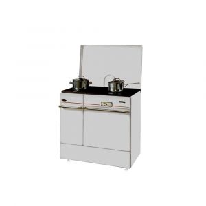 cuisinière à bois 10.5kw blanc - 240163BLANCPOLI