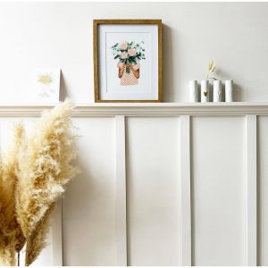 Kit de moulures pour étagère Alba en Pin Massif Sylvestre abouté - Prêt à peindre - 99deco